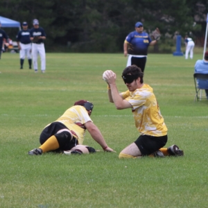 Minnesota Miller&#039;s Evan Van Duyne fields a ball